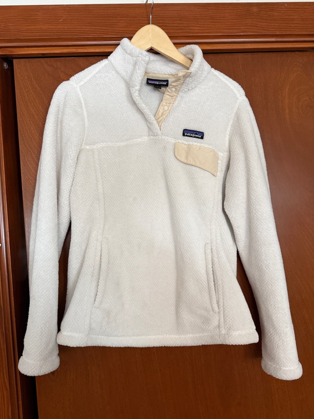 Patagonia White Sherpa Fleece Jacket